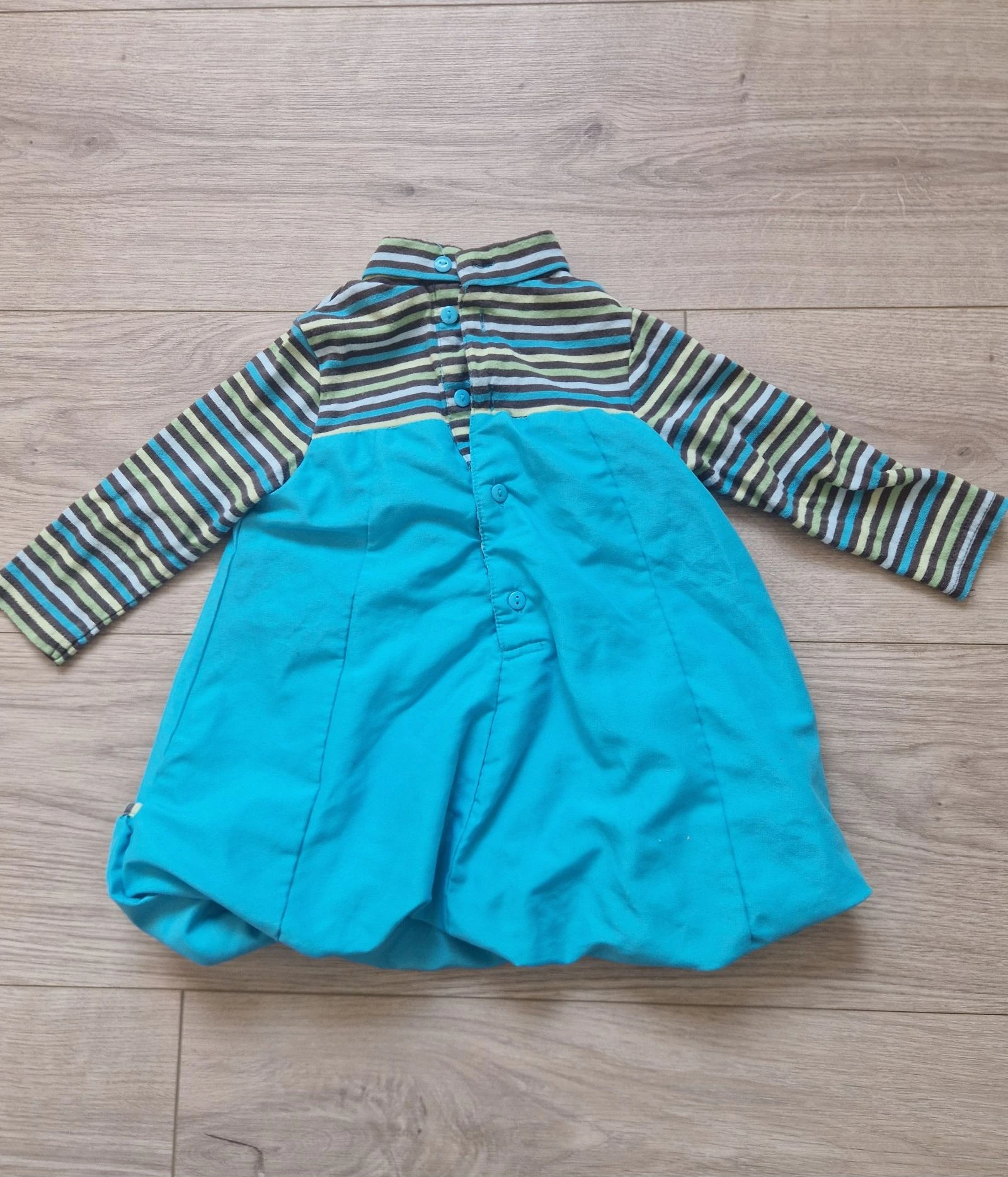 🌈 Vestido de manga larga – bebé niña – 12 meses – buen estado – photo 5